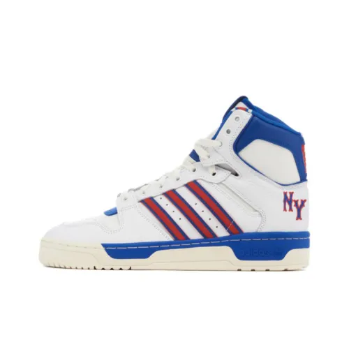 Adidas Originals Conductor Дышащая Поддержка Высокие Баскетбольные Кроссовки Унисекс Белый Синий Красный