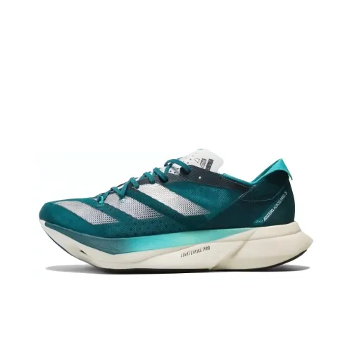Adidas Adizero Adios Pro 3 Slip-Resistant Low-Top Беговые кроссовки Мужские Бирюзовые