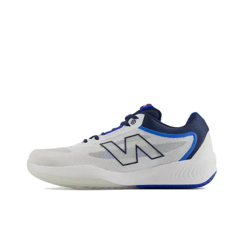 New Balance NB FuelCell 996v6 Устойчивые к истиранию Низкие Кроссовки для тенниса Мужские Белый Черный Синий