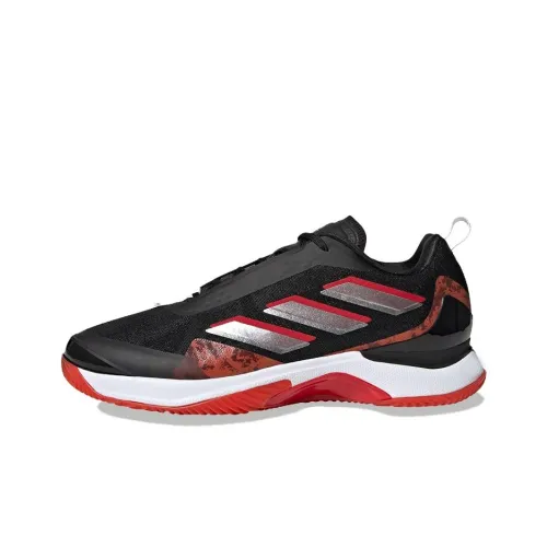 Adidas Avacourt Low Топ Кроссовки для тенниса Женские Черный Красный