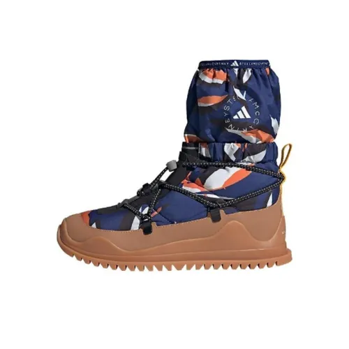 Adidas x Stella McCartney Co titled Series Slip Resistant Abrasion Resistant High Top Streetwear Blue Brown