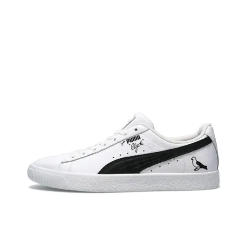 Staple x PUMA Clyde Court Footlocker Create From CHAOS Низкие кроссовки для скейтбординга Мужские Белый Черный