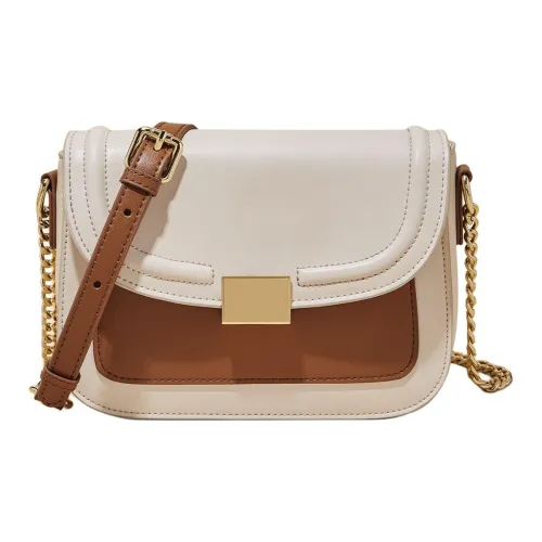 MARINO ORLANDI Корова Спилок Маленькая Квадратная Сумка Сумка через плечо Сумка на плечо Женская Белая Коричневая