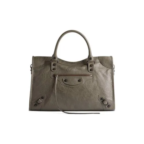 Balenciaga Lambskin Tote Bag Shopping Bag Shoulder Bag Crossbody Bag Medium Women's Dark Green Баленсиага Ламмскин Тот Сумка Сумка для покупок Сумка через плечо Сумка среднего размера Женская темно-зеленая