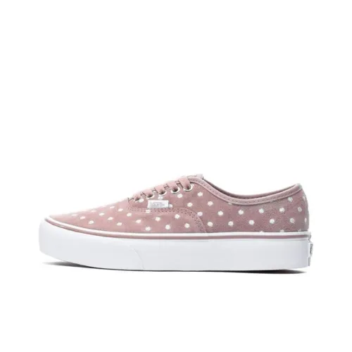 Vans Low Top Скейтборд Кроссовки Женские Розовый Гороховый Узор