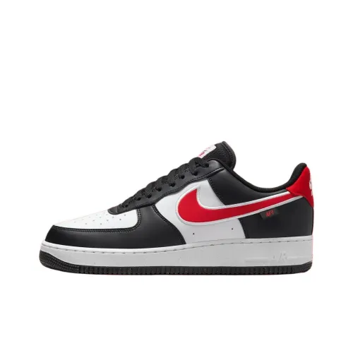 Nike Air Force 1 Slip Resistant Abrasion Resistant Дышащий Низкий Топ Скейтбординг Кроссовки Унисекс Черный Белый