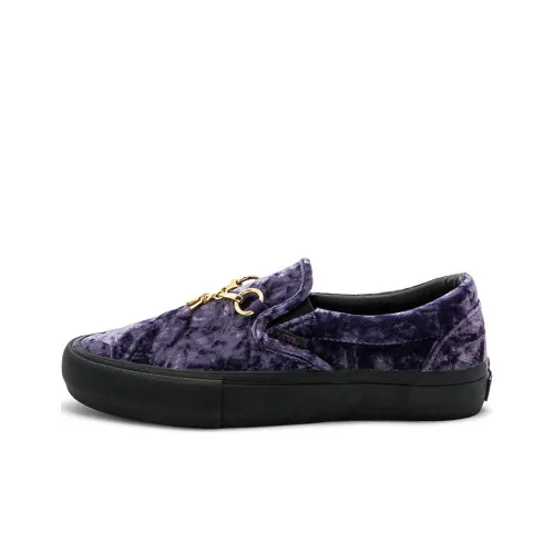 Needles x Vans Slip On Series Vlt LX Low Топ Скейтборд Кроссовки Унисекс Фиолетовый