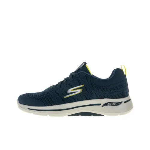 Skechers Go Walk Arch Fit Износостойкий и Легкий Низкий Топ Повседневная обувь Мужская Морской Синий
