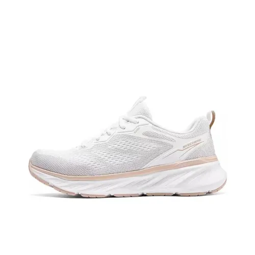 Skechers Edgeride Устойчивые к истиранию Низкие Беговые кроссовки Женские Белые