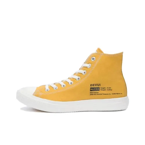 Конверс All Star Light Hi 'POKEMON Eevee' Высокие Кеды Унисекс Оранжевые