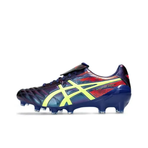Asics Lethal Testimonial FG Твердый Грунт Футбольные Бутсы Мужские Фиолетовые Синие Желтые