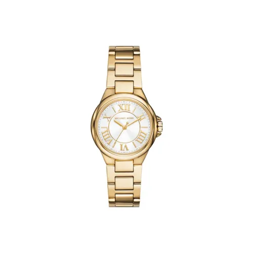 MICHAEL KORS Мини Camille Collection Women's Watch Кварцевый механизм ремешок из нержавеющей стали 33 мм белый циферблат