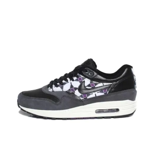 Nike Air Max 1 Low Топ Повседневная обувь Мужская Черный Белый