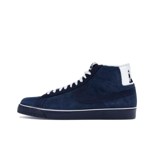 Nike Blazer Poets LIGHTHOUSE MID Топ Скейтборд Кроссовки Мужской Синий