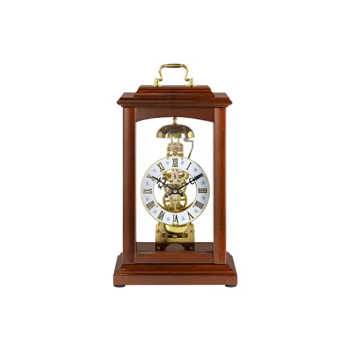 HENSE Механические Настольные часы из дерева унисекс серебристый циферблат модель HD03