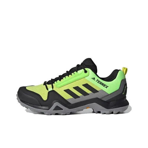 adidas Terrex AX3 GTX Gore Tex Поход Дышащий Низкий Топ Уличная Обувь Мужская Черный Серый