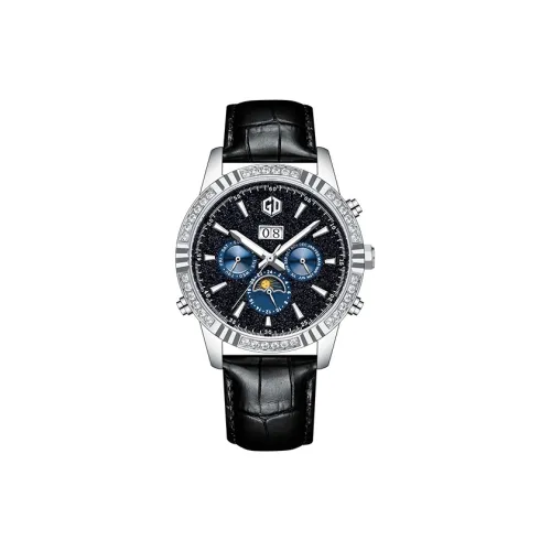 GIGIDIDI Автоматический Механический Механизм Мужские Часы 42,5 мм Черный