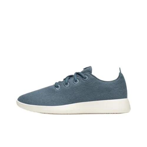 Allbirds Wool Runner Slip-Resistant Низкий Топ Спортивная Повседневная Обувь Женская Темно-Аква Зеленая