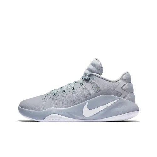 nike Hyperdunk 2016 Амортизаторы Slip-resistant Abrasion-resistant Низкий топ Баскетбольные кроссовки Мужской Серый
