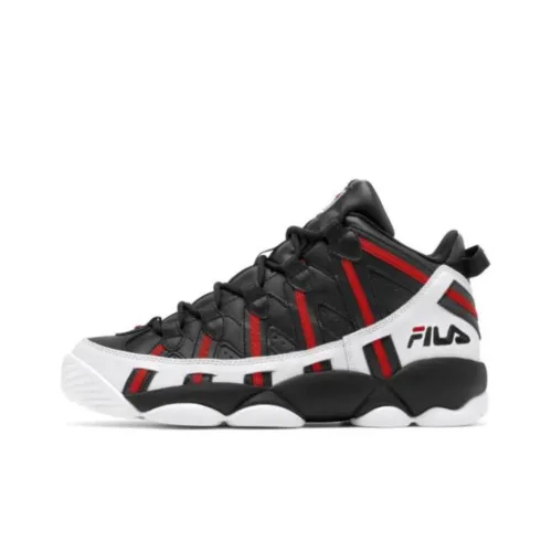 FILA Stackhouse Spaghetti Низкий Топ Амортизаторы Противоскользящие Устойчивые к Износу Беговые Кроссовки Мужские Черные