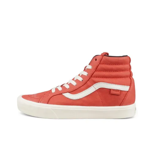 Horween x VANS Vault Sk8 Hi Lite LX High Top Скейтборд Кроссовки Унисекс Красный