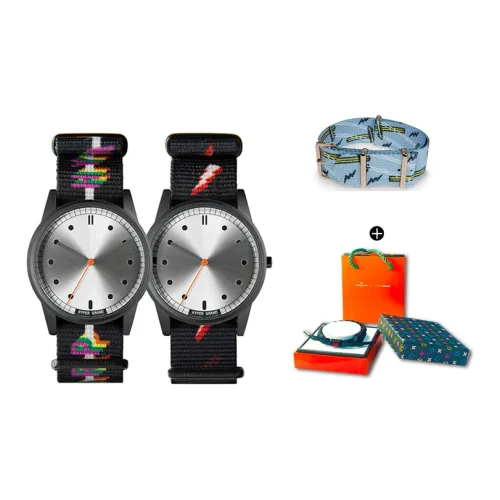 HYPERGRAND Watch Кварцевый механизм Нейлоновый ремешок 38 мм Серебристый циферблат Унисекс