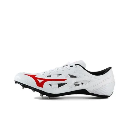 Mizuno Шорты Устойчивые к истиранию Дышащие Низкие Кроссовки для бега Спринт Унисекс Белый Красный