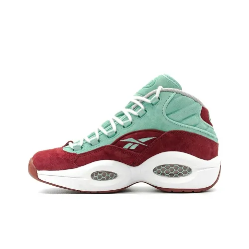 Sneakersnstuff x Reebok Question Shoe About NOTHING Высокие баскетбольные кроссовки для игры Unisex Красный зеленый