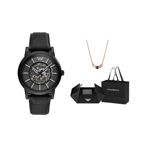 EMPORIO ARMANI Механические Мужские часы 43mm*22mm*13mm Скелет