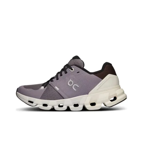 On Cloudflyer Slip Устойчивый к истиранию Низкий Топ Беговые кроссовки Женские Фиолетовый