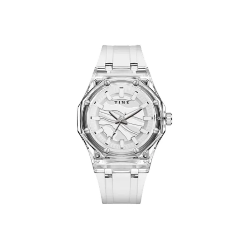 TINE Minimalist Style Casual Elegance Прозрачный Ощущение прохлады Черный белый Синий Трехцветный Кварцевый механизм