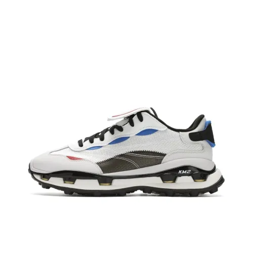 FILA KM2 Casual Low Top Bright White/Rain Mist Gray Men's