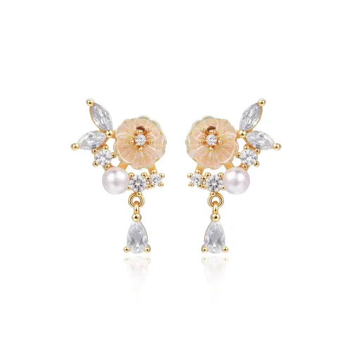 Серьги-гвоздики из серебра S925 WEST ISLAND женские