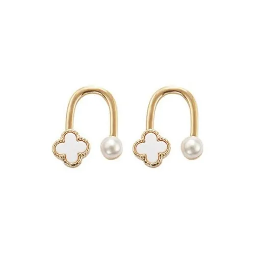 CARAT'S DIARY Shell Pearl Earrings Women's