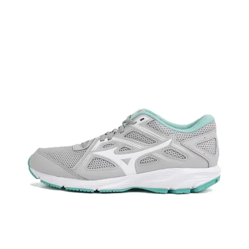 Mizuno Spark 8 Амортизация Износостойкие Низкие Кроссовки для Бега Женские Серый Зеленый