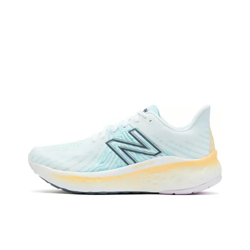 New Balance NB Свежий Foam X Vongo V5 Износостойкий и Легкий Низкий Топ Беговые кроссовки Женские Синий Белый