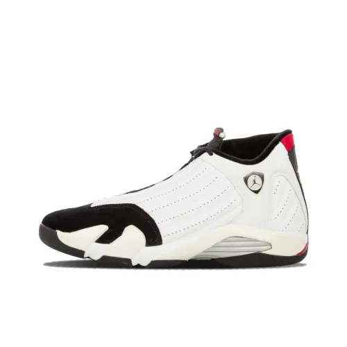 Jordan Air Jordan 14 Ретро Черный Палец Противоскользящий MID Топ Винтажные баскетбольные кроссовки Мужской Белый 2006