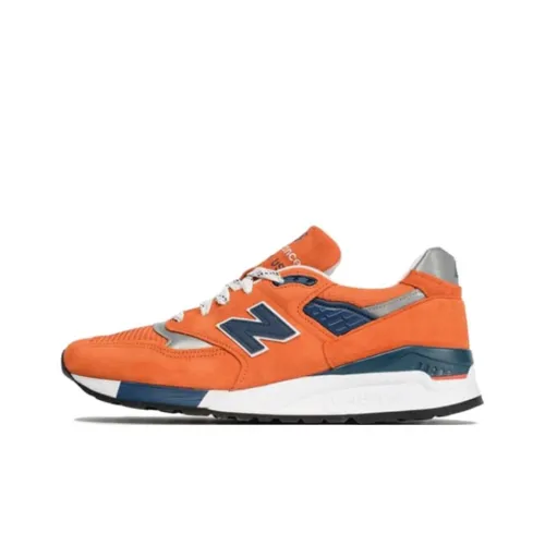 New Balance NB 998 Low Топ Беговые кроссовки Мужской Оранжевый