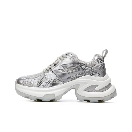 15 MINS Миллениум Babes визуально увеличивает рост Легкий Дышащий Низкий Топ Кроссовки с Толстой Подошвой Женские