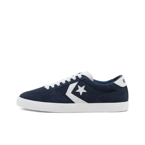 Конверс Checkpoint Pro Low Топ Противоскользящий Устойчивый к истиранию Низкий Топ Скейтборд Кроссовки Унисекс Синий Белый