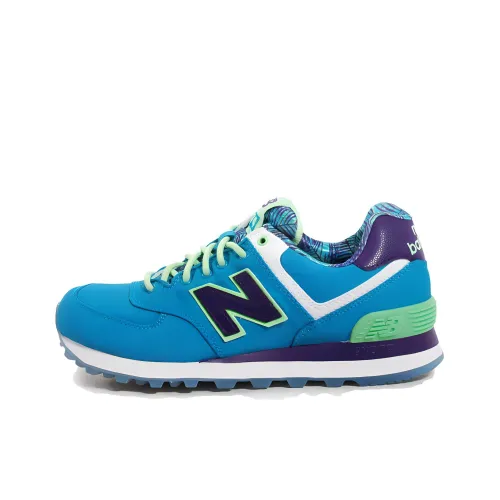 New Balance NB 574 Low Топ Марафон Беговые кроссовки Женские Небесно-голубой