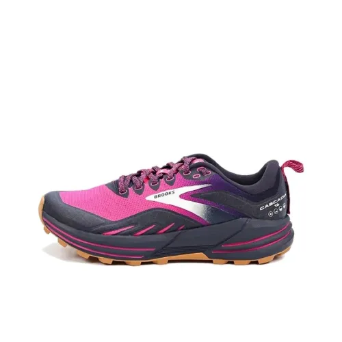 Brooks Slip-resistant Abrasion-resistant Low Top Streetwear Women's Pink Брэндс Брукс Slip-resistant Abrasion-resistant Низкий Топ Уличная Обувь Женская Розовая