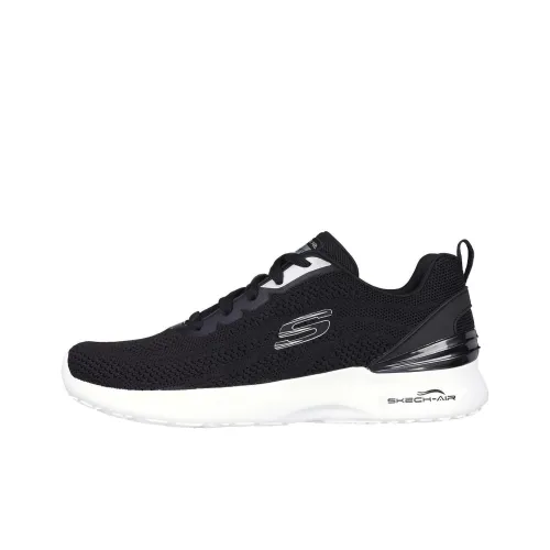 Skechers Skech Air Dynamight Устойчивый к истиранию Дышащий Низкий Топ Повседневные Беговые кроссовки Женские Черный