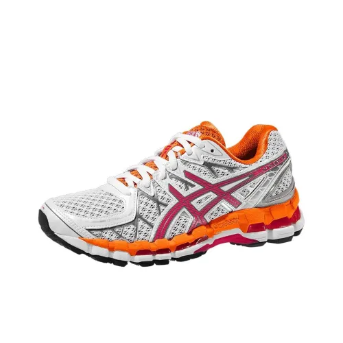 Asics Gel Kayano20 Дышащие и Износостойкие Низкие Кроссовки для Бега Женские Серые Оранжевые
