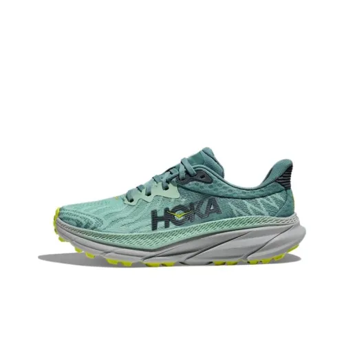 HOKA ONE ONE Challenger ATR 7 Slip-resistant Abrasion-resistant Low-top Беговые кроссовки Женские Туманный зеленый