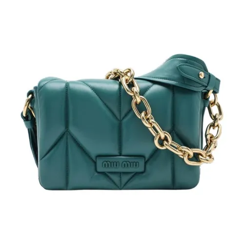 MIU MIU Sheepskin Сумка через плечо Женская Lagoon Blue