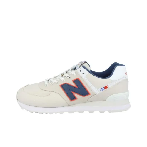 New Balance NB 574 Устойчивые к истиранию низкие беговые кроссовки Мужские Синие Серые Ширина D