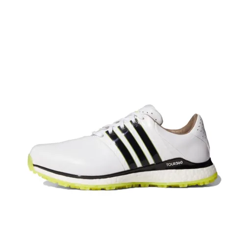 Adidas Originals Tour360 XT SL Sl 2,0 Широкий Дышащий Низкий Топ Обувь для гольфа Мужская Белый Черный Зеленый