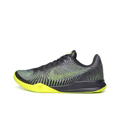 Nike KB Mentality 2 Амортизация Износостойкие Низкие Баскетбольные Кроссовки Мужские Черные Зеленые