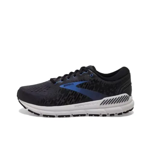 Brooks Addiction GTS 15 Износостойкий и Легкий Низкий Топ Беговые кроссовки Мужские Черные